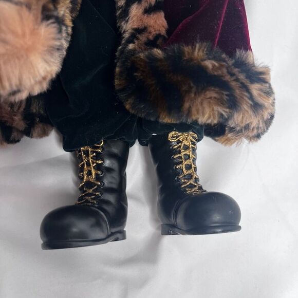 Old World Santa Woodsman Figurine 18" with Rabbit & Cardinal Folk Art Christmas - Picture 3 of 10